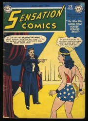 Cover Scan: Sensation Comics #93 VG+ 4.5 Wonder Woman Appearance! - Item ID #368925