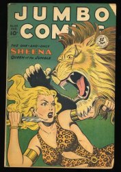 Cover Scan: Jumbo Comics #114 VG+ 4.5 Sheena, Queen of the Jungle! Matt Baker Art! - Item ID #368933