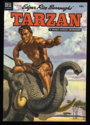 Cover Scan: Tarzan #60 VF 8.0 Painted Cover by Gollub. The Bolas of Monga!!! - Item ID #368935