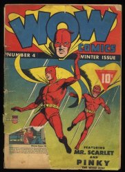 Cover Scan: Wow Comics (1940) #4 FA/GD 1.5 Mr. Scarlet and Pinky!!! - Item ID #368944