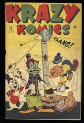 Cover Scan: Krazy Komics (1942) #18 VG- 3.5 Ziggy Pig, Silly Seal, Toughy Cat!!! - Item ID #368958
