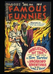 Cover Scan: Famous Funnies #202 FN- 5.5 1 Page Ad drawn by Frank Frazetta! - Item ID #369008