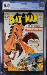 Cover Scan: Batman #155 CGC VG/FN 5.0 Off White 1st Appearance Silver Age Penguin! - Item ID #369210