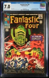 Cover Scan: Fantastic Four #49 CGC FN/VF 7.0 2nd Silver Surfer 1st Full Galactus! - Item ID #369614