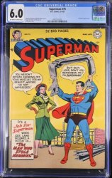 Cover Scan: Superman #75 CGC FN 6.0 Off White to White Prankster Appearance! - Item ID #369626