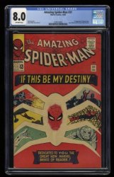 Cover Scan: Amazing Spider-Man #31 CGC VF 8.0 Off White 1st Appearance Gwen Stacy!! - Item ID #369821