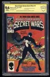 Cover Scan: Marvel Super-Heroes Secret Wars #8 CBCS NM+ 9.6 Signed Zeck Shooter Beatty - Item ID #370049