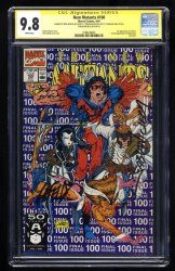 Cover Scan: New Mutants #100 CGC NM/M 9.8 SS Signed Stan Lee Defalco Nicieza Liefeld! - Item ID #370050
