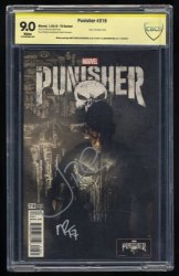 Cover Scan: Punisher #218 CBCS VF/NM 9.0 White Pages Signed Bernthal Rosenberg! TV Variant - Item ID #370051