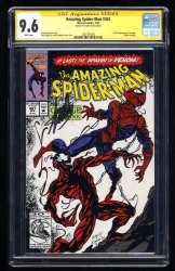 Cover Scan: Amazing Spider-Man #361 CGC NM+ 9.6 SS Signed Stan Lee! - Item ID #370062
