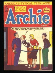 Cover Scan: Archie Comics #33 FN- 5.5 Signer's Trouble! Al Fagaly Ray Gill Cover Art! - Item ID #370441