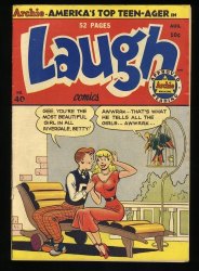 Cover Scan: Laugh Comics #40 VG 4.0 Forever Archie! Blunderbuss! Bill Woggon Cover Art! - Item ID #370455