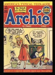 Cover Scan: Archie Comics #43 FN- 5.5 - Item ID #370465
