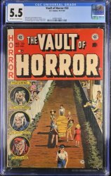 Cover Scan: Vault of Horror #33 CGC FN- 5.5 Johnny Craig Cover! EC Horror Comic! - Item ID #372919