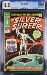 Cover Scan: Silver Surfer (1968) #1 CGC GD+ 2.5 Origin Issue 1st Solo Title! - Item ID #372921