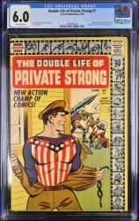 Cover Scan: Double Life of Private Strong (1959) #1 CGC FN 6.0 Joe Simon and Jack Kirby! - Item ID #372930