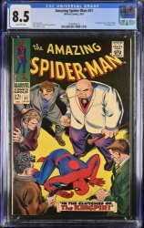Cover Scan: Amazing Spider-Man #51 CGC VF+ 8.5 Off White 2nd Appearance Kingpin! - Item ID #372936