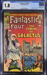 Cover Scan: Fantastic Four #48 CGC GD- 1.8 Off White 1st Full Galactus! Silver Surfer! - Item ID #372944