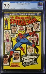 Cover Scan: Amazing Spider-Man #121 CGC FN/VF 7.0 Off White to White Death of Gwen Stacy! - Item ID #372951