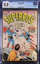 Cover Scan: Superboy #68 CGC GD+ 2.5 1st Appearance of Bizarro! Swan/Kaye Cover Art! - Item ID #372958