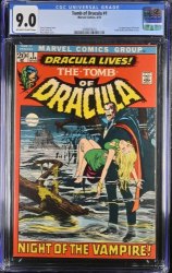 Cover Scan: Tomb Of Dracula (1972) #1 CGC VF/NM 9.0 1st Appearance! Neal Adams Cover! - Item ID #372964