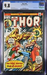 Cover Scan: Thor #216 CGC NM/M 9.8 White Pages 4-D Man! John Romita Cover! - Item ID #372971