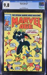 Cover Scan: Marvel Age #19 CGC NM/M 9.8 White Pages Black Costume Amazing Spider-Man! - Item ID #373295
