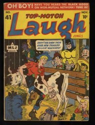 Cover Scan: Top Notch Comics #41 VG/FN 5.0 Laugh! Black Hood Appearance! - Item ID #373328
