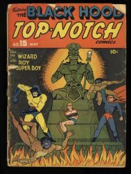 Cover Scan: Top Notch Comics #15 GD- 1.8 Black Hood Appearance! - Item ID #373399
