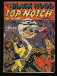 Cover Scan: Top Notch Comics #19 FA/GD 1.5 Classic Black Hood Cover! - Item ID #373400