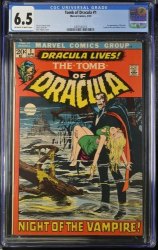 Cover Scan: Tomb Of Dracula (1972) #1 CGC FN+ 6.5 1st Appearance! Neal Adams Cover! - Item ID #374262