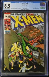 Cover Scan: X-Men #60 CGC VF+ 8.5 1st Appearance of Sauron! Neal Adams Art!! - Item ID #374264