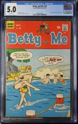 Cover Scan: Betty and Me #16 CGC VG/FN 5.0 Off White Innuendo Cover! Key Issue! - Item ID #374272