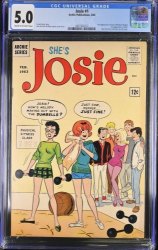 Cover Scan: Josie and the Pussycats (1963) #1 CGC VG/FN 5.0 DeCarlo/Lapick Cover - Item ID #374937