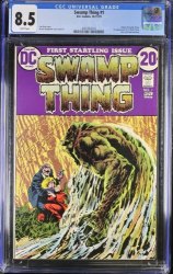 Cover Scan: Swamp Thing (1972) #1 CGC VF+ 8.5 1st Solo Series! Bernie Wrightson Art! - Item ID #374941