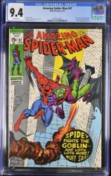 Cover Scan: Amazing Spider-Man #97 CGC NM 9.4 White Pages Drug Issue! Green Goblin! No CCA! - Item ID #374944