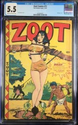 Cover Scan: Zoot Comics #11 CGC FN- 5.5 Good Girl Art Classic Bondage Cover! - Item ID #375616