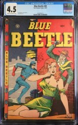 Cover Scan: Blue Beetle #49 CGC VG+ 4.5 Classic Jack Kamen Good Girl Art! - Item ID #375624