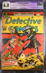 Cover Scan: Detective Comics #73 CGC FN 6.0 (Restored) 1st Scarecrow Cover! - Item ID #375635