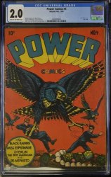 Cover Scan: Power Comics #4 CGC GD 2.0 Cream To Off White LB Cole Eagle Cover! - Item ID #375637