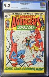 Cover Scan: Avengers Annual #5 CGC NM- 9.2 White Pages Spider-Man! - Item ID #375639
