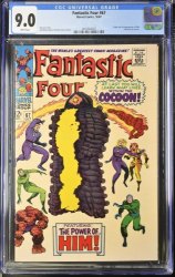 Cover Scan: Fantastic Four #67 CGC VF/NM 9.0 White Pages 1st Appearance HIM/Adam Warlock! - Item ID #375645
