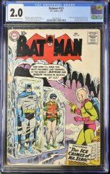 Cover Scan: Batman #121 CGC GD 2.0 1st Appearance Mr. Freeze! Swan/Kaye Cover! - Item ID #375656