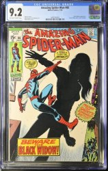 Cover Scan: Amazing Spider-Man #86 CGC NM- 9.2 Origin of Black Widow! Romita Cover! - Item ID #375666