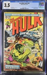 Cover Scan: Incredible Hulk #180 CGC VG- 3.5 Off White 1st Cameo Appearance of Wolverine! - Item ID #375674