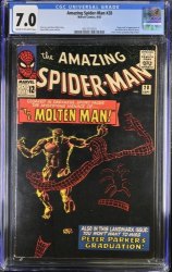 Cover Scan: Amazing Spider-Man #28 CGC FN/VF 7.0 1st Appearance Molten Man!!! - Item ID #375678