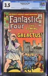 Cover Scan: Fantastic Four #48 CGC VG- 3.5 Off White 1st Full Galactus! Silver Surfer! - Item ID #375685