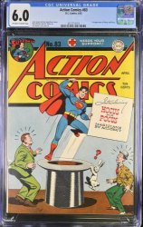 Cover Scan: Action Comics #83 CGC FN 6.0 1st Appearance Hocus and Pocus! Superman! - Item ID #375686