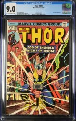 Cover Scan: Thor #229 CGC VF/NM 9.0 Off White to White Ad for Incredible Hulk #181! - Item ID #376486