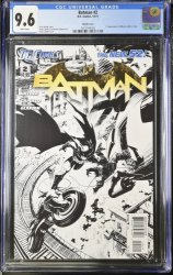 Cover Scan: Batman (2011) #2 CGC NM+ 9.6 White Pages Capullo Sketch Variant 1st Talon! - Item ID #376490